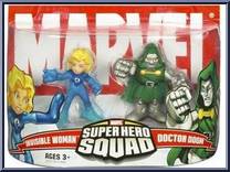 Invisible Woman & Dr. Doom from Marvel Super Hero Squad - Series  3 manufactured by Hasbro [Front]