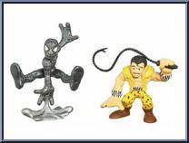 Spider-Man & Kraven from Marvel Super Hero Squad - Spider-Man Series 5 manufactured by Hasbro [Loose]