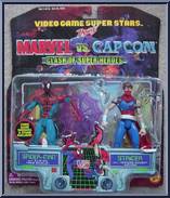Spider-Man vs. Strider from Marvel vs Capcom - Basic Series manufactured by Toy Biz [Front]