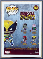 Zombie Wolverine (Glows in the Dark) from Marvel Zombies - Pop! Vinyl Figures manufactured by Funko [Back]