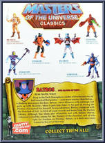 Batros from Masters of the Universe - Classics - Basic Series manufactured by Mattel [Back]