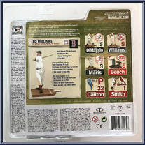 Ted Williams (White Jersey) from McFarlane's Sports Picks - Cooperstown - Series 4 manufactured by McFarlane [Back]