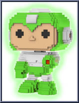 Gyro Attack (Glows in the Dark) from MegaMan - Pop! 8-Bit manufactured by Funko [Loose]