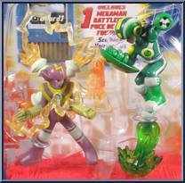 ElecMan vs WoodShield from MegaMan NT Warrior - 2-Packs manufactured by Mattel [Front]