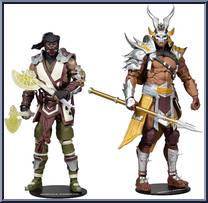 Sub-Zero vs. Shao Kahn from Mortal Kombat - Mortal Kombat 11 manufactured by McFarlane [Loose]