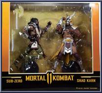 Sub-Zero vs. Shao Kahn from Mortal Kombat - Mortal Kombat 11 manufactured by McFarlane [Front]