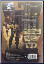 Scorpion from Mortal Kombat X - Series 1 manufactured by Mezco [Back]