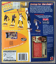 Tim Hardaway from NBA Superstars - USA 2000 manufactured by Mattel [Back]
