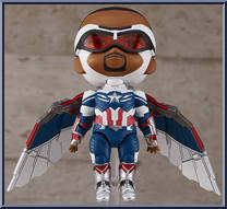 Captain America (Sam Wilson) from Nendoroid - Falcon and the Winter Soldier manufactured by Good Smile Company [Loose]