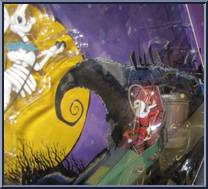 Santa Jack & Sleigh from Nightmare Before Christmas - PVC - Boxed manufactured by Jun Planning [Front]