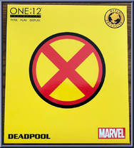 Deadpool (Blue / Yellow) from One:12 Collective - Marvel manufactured by Mezco [Front]