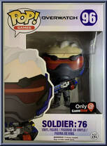 Soldier 76 (Black) from Overwatch - Pop! Vinyl Figures manufactured by Funko [Front]