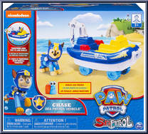 Chase's Transforming Sea Patrol Vehicle with Bonus Sea Friend from Paw Patrol - Sea Patrol Vehicles manufactured by Spinmaster [Front]