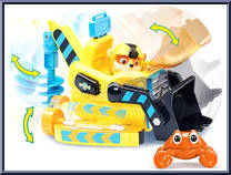 Rubble's Transforming Sea Patrol Vehicle with Bonus Sea Friend from Paw Patrol - Sea Patrol Vehicles manufactured by Spinmaster [Loose]