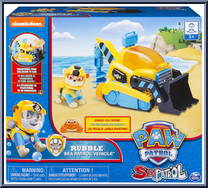 Rubble's Transforming Sea Patrol Vehicle with Bonus Sea Friend from Paw Patrol - Sea Patrol Vehicles manufactured by Spinmaster [Front]