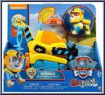 Rubble's Transforming Sea Patrol Vehicle with Bonus Sea Friend from Paw Patrol - Sea Patrol Vehicles manufactured by Spinmaster [Front]