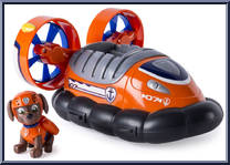 Zuma with Zuma's Deluxe Hovercraft from Paw Patrol - Vehicles (Interactive) manufactured by Spinmaster [Loose]