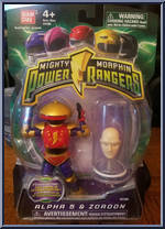 Alpha 5 & Zordon from Power Rangers Mighty Morphin - 2010 - Basic Series manufactured by Bandai [Front]