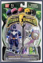 Blue Ranger (Transparent) from Power Rangers Mighty Morphin - 2010 - Basic Series manufactured by Bandai [Front]