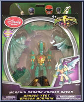 Morphin Dragon Ranger Green from Power Rangers Mighty Morphin - 2010 - Basic Series manufactured by Bandai [Front]