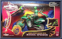Green Power Ranger with Mystic Speeder from Power Rangers Mystic Force - Cycles manufactured by Bandai [Front]