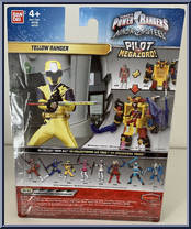 Yellow Ranger Action Hero from Power Rangers Ninja Steel - Action Heroes manufactured by Bandai [Back]