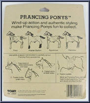 Arabian Stallion from Prancing Ponys - Wind-Ups manufactured by Tomy [Back]