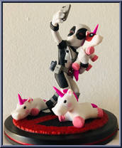 Deadpool (Unicorn Selfie) (White) from Q-Fig - Marvel manufactured by Quantum Mechanix [Loose]