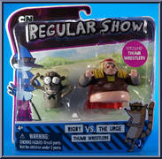 Rigby vs The Urge from Regular Show - Thumb Wrestlers manufactured by Jazwares [Front]