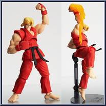 Ken Masters from Revoltech - Street Fighter Online manufactured by Kaiyodo [Loose]