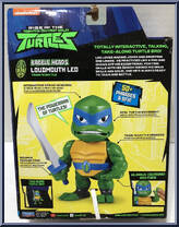 Loudmouth Leo (Train 'N Battle) from Rise of the Teenage Mutant Ninja Turtles - Babble Heads manufactured by Playmates [Back]