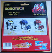 VF-1J Miriya from Robotech - Super Veritech Morphers manufactured by Toynami [Back]