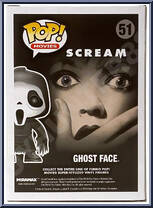 Ghost Face from Scream - Pop! Vinyl Figures manufactured by Funko [Back]