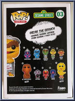 Oscar the Grouch (Yellow) from Sesame Street - Pop! Vinyl Figures manufactured by Funko [Back]