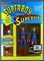 Superboy and Supergirl (with Krypto and Streaky) from Silver Age - Classic manufactured by DC Direct [Front]