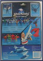 Steelwill (with Stronghold) from SilverHawks - Basic Series manufactured by Kenner [Back]