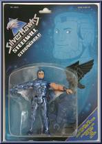 Steelwill (with Stronghold) from SilverHawks - Basic Series manufactured by Kenner [Front]