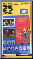Penn Gillette (Penn and Teller) from Simpsons - Series 3 manufactured by Neca [Back]