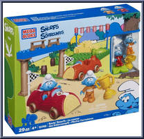 Racin' Smurfs from Smurfs - Vehicles manufactured by Mega Bloks [Front]