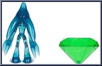 Chaos (with Emerald) from Sonic the Hedgehog - Basic Series manufactured by Jakks Pacific [Loose]