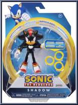 Shadow (with Rings) from Sonic the Hedgehog - Basic Series manufactured by Jakks Pacific [Front]