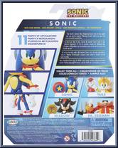 Sonic (with Star Spring) from Sonic the Hedgehog - Basic Series manufactured by Jakks Pacific [Back]