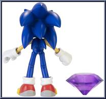 Sonic (with Purple Chaos Emerald) from Sonic the Hedgehog - Basic Series manufactured by Jakks Pacific [Loose]
