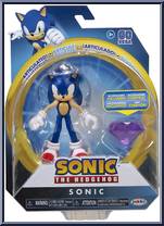 Sonic (with Purple Chaos Emerald) from Sonic the Hedgehog - Basic Series manufactured by Jakks Pacific [Front]