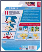 Sonic (Classic, with Ring Item Box) from Sonic the Hedgehog - Basic Series manufactured by Jakks Pacific [Back]