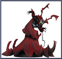 Spawn (Black White & Red All Over) from Spawn (2020 Series) - Statues manufactured by McFarlane [Loose]