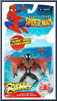 Spider-Man (Black Costume) (Glider Wings) from Spectacular Spider-Man (Animated) - Spider Charged manufactured by Hasbro [Front]
