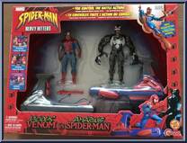 Heavy Hitters Spider-Man vs. Venom from Spider-Man (2000) - Multi-Packs manufactured by Toy Biz [Front]