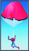 Spider-Man (Parachute) from Spider-Man (2000) - Series  6 manufactured by Toy Biz [Loose]