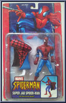 Spider-Man (Super Jab) from Spider-Man (2000) - Series 10 manufactured by Toy Biz [Front]